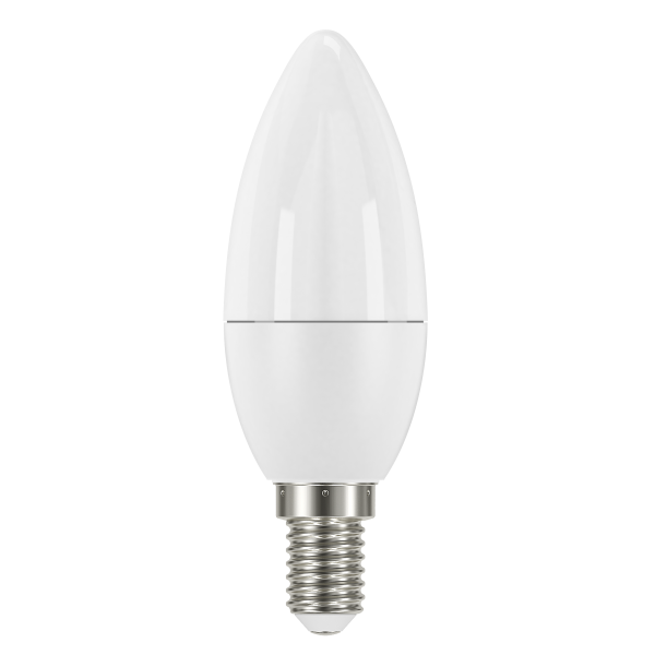 LED Candle Lamp with Small Edison Screw Cap, opal body & Daylight colour output